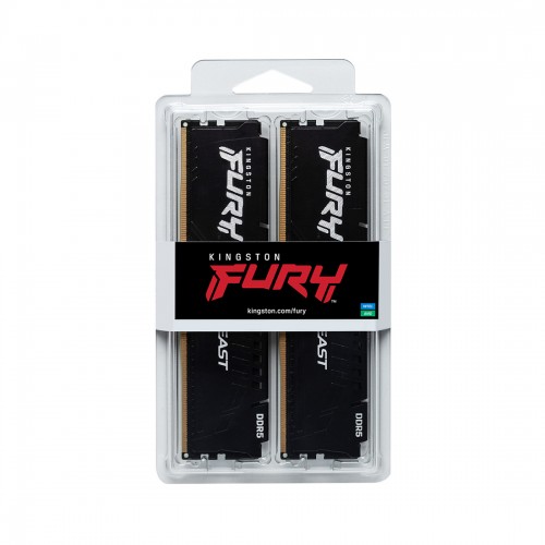 Комплект модулей памяти Kingston FURY Beast KF552C40BBK2-32 DDR5 32GB (Kit 2x16GB) 5200MHz