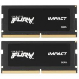ОЗУ для ноутбука Kingston Fury Impact SO DIMM DDR5, 32GB (16GB x2) DDR5 5600MT/s Non ECC SODIMM, CL40, KF556S40IBK2-32
