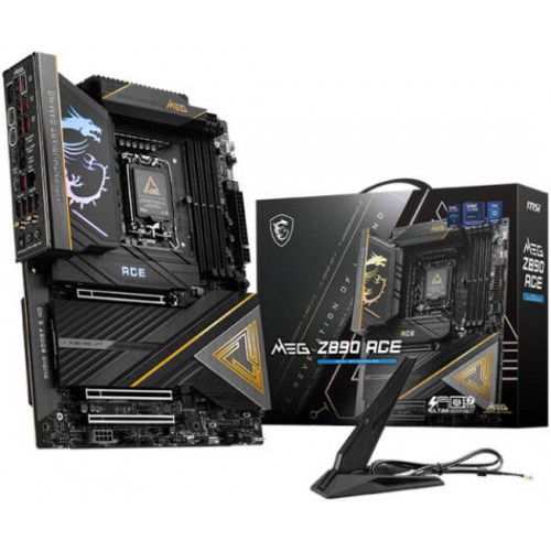 Сист.плата MSI MEG Z890 ACE, Z890, LGA1851, 4xDDR5, 3xPCI-E x16, M2, SATA, Thunderbolt, WIFI7, BOX