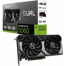 Видеокарта ASUS DUAL-RTX5060-O8G, 8Gb GDDR7 OC Edition, 128bit, HDMI, DP, BOX