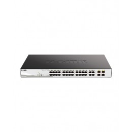 D-Link DGS-1210-28P/F3A  WebSmart коммутатор  24 порта 10/100/1000 с PoE + 4SFP
