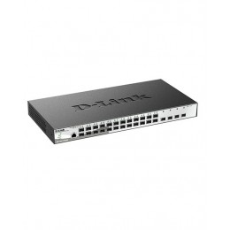 D-Link DGS-1210-28XS/ME 24 портами 100/1000Base-X SFP и 4 портами 10GBase-X SFP+