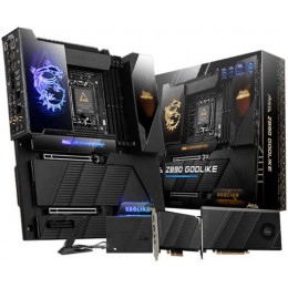 Сист.плата MSI MEG Z890 GODLIKE, Z890, LGA1851, 4xDDR5, 2xPCI-E x16, PCI-E x4, M2, SATA, Thunderbolt, 10Gb NIC,WIFI7,BOX