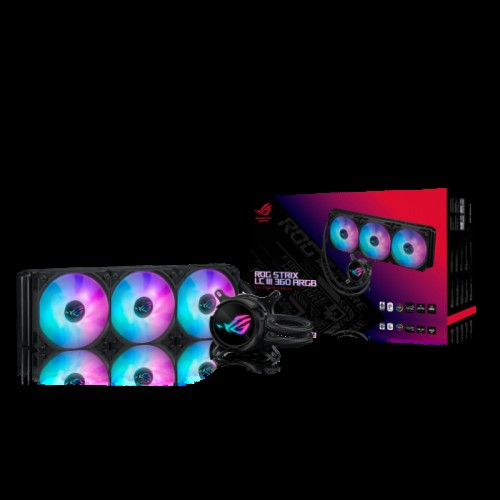 СЖО ASUS ROG STRIX LC III 360 ARGB, AIO, 3xROG STRIX AF-12S ARGB FAN, 1700/AM5, BOX
