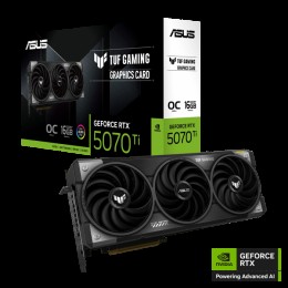 Видеокарта ASUS TUF-RTX5070TI-O16G-GAMING, RTX 5070Ti, 16G OC GDDR7, 256bit, HDMI, DP, BOX