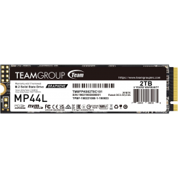 Твердотельный накопитель 2000GB SSD TeamGroup MP44L PCIe 4.0 R4800Mb/s, W4400MB/s TM8FPK002T0C101