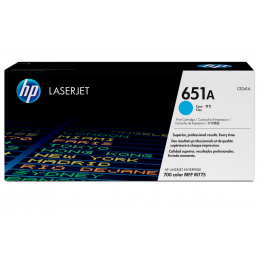 Голубой картридж с тонером HP 651A, голубого цвета 16 000 страниц для Color LaserJet, CE341A