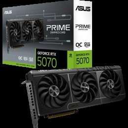 Видеокарта ASUS PRIME-RTX5070-O12G, 12Gb GDDR7, 192-bit, Cuda Core 6144, HDMI, DP, BOX