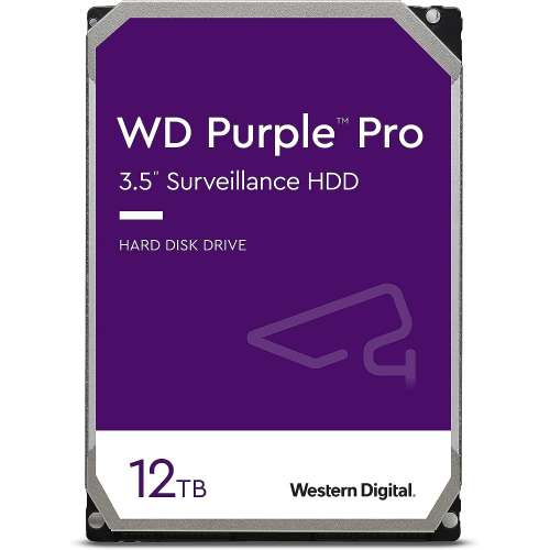 Жесткий диск для видеонаблюдения HDD 12Tb Western Digital Purple SATA3 7200rpm 3,5" WD121PURX-78