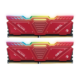 Оперативная память 32GB Kit (2x16GB)GEIL Polaris RGB 5200Mhz DDR5 PC5-41600 GOSR532GB5200C42DC Red