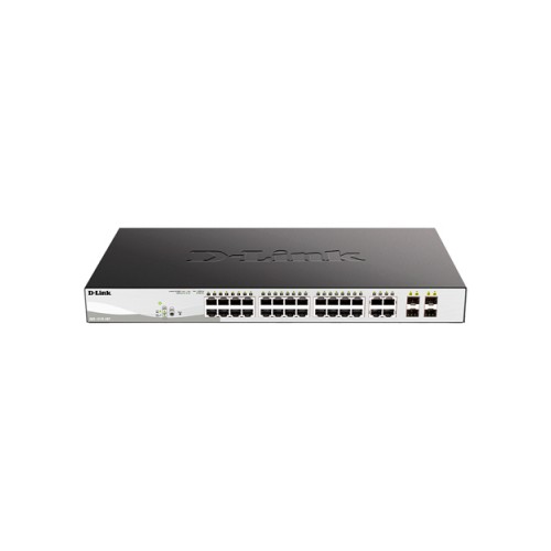 D-Link DGS-1210-28P/F3A  WebSmart коммутатор  24 порта 10/100/1000 с PoE + 4SFP