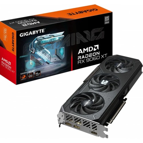 Видеокарта Gigabyte GV-R9060XTGAMING OC-16GD, 16Gb GDDR6, 128bit, HDMI, DP, BOX
