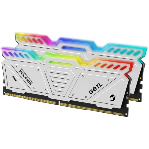 Оперативная память 32GB Kit(2x16GB)GEIL Polaris RGB 7200Mhz DDR5 PC5-57600 GOSW532GB7200C36ADC White