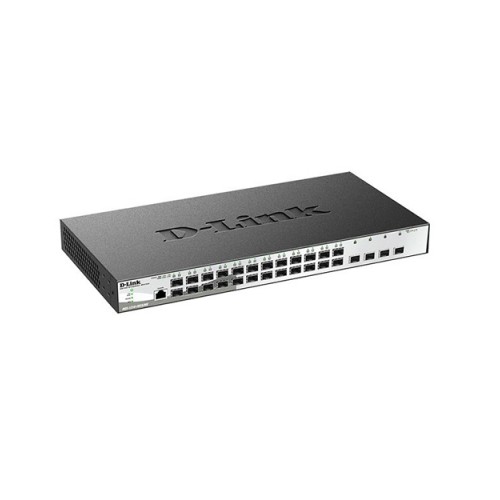 D-Link DGS-1210-28XS/ME 24 портами 100/1000Base-X SFP и 4 портами 10GBase-X SFP+