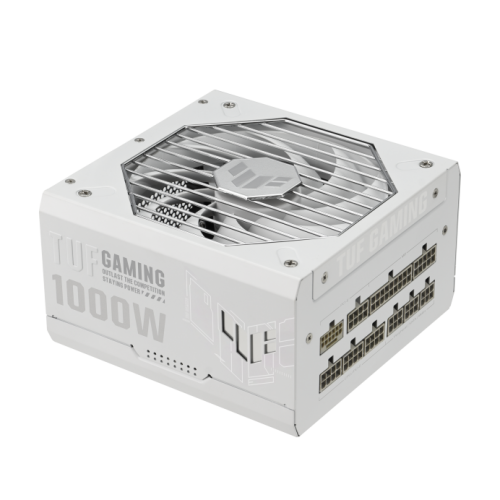 Блок питания ASUS TUF-GAMING-1000G-WHITE, full modular,  ATX12V/80Plus Gold, ATX 3.0, WHITE