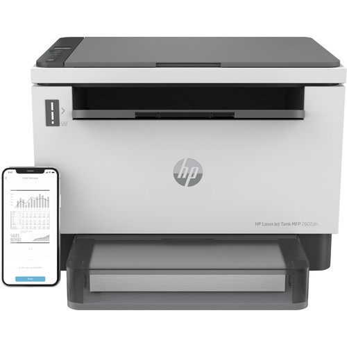 МФУ монохромное LaserJet Tank HP 2602dn 2R3F0A, 22 стр, 500 МГц, 64 МБ, no ADF