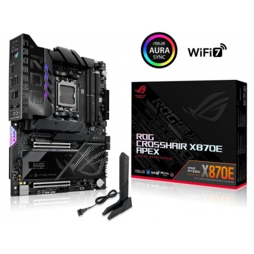 Сист.плата ASUS ROG CROSSHAIR X870E APEX, X870E, AM5, 2xDDR5, 2xPCI-E x16, PCI-E x1, 5xM2, SATA, 2xUSB4, Wi-Fi 7, BOX