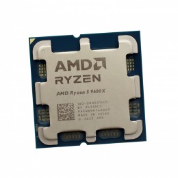 Процессор AMD Ryzen 5, 9600X, AM5, 6C/12T, 3.9GHz base, 5.4GHz Turbo, L3 32Mb, 100-000001405, Tray