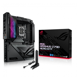 Сист.плата ASUS ROG MAXIMUS Z790 HERO BTF, Z790, 1700, 4xDDR5, PCI-Ex16, PCI-Ex4, 5xM.2, 4xSATA, WIFI7, BOX
