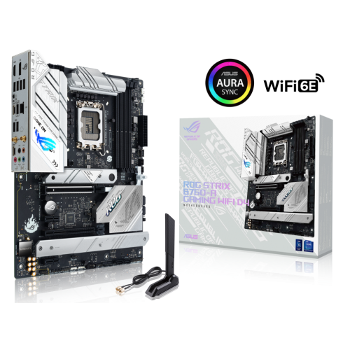 Материнская плата ASUS ROG STRIX B760-A GAMING WIFI D4 LGA1700 4xDDR4 4xSATA3 2xM.2 RAID HDMI DP ATX
