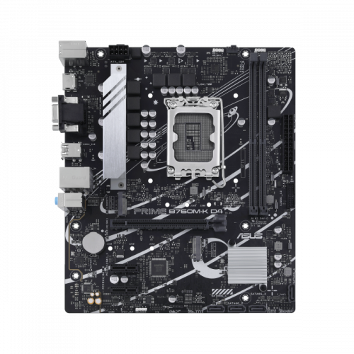 Сист.плата ASUS B760M-K, B760, 1700, 2xDIMM DDR5, PCI-E x16, 2xM.2, 4xSATA, HDMI, VGA, Realtek 2.5Gb Ethernet, BOX