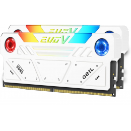 Оперативная память 32GB Kit (2x16GB) GEIL EVO V RGB 7200Mhz DDR5 PC5-57600 GESW532GB7200C36ADC White