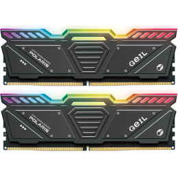 Оперативная память 32GB Kit (2x16GB) GEIL Polaris RGB 5200Mhz DDR5 PC5-41600 GOSG532GB5200C42DC Gray