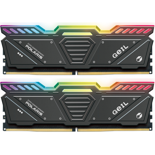 Оперативная память 32GB Kit (2x16GB) GEIL Polaris RGB 5200Mhz DDR5 PC5-41600 GOSG532GB5200C42DC Gray