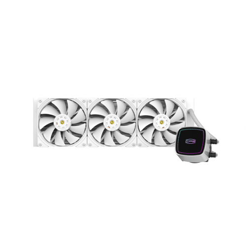 Водяное охлаждение для CPU PCCooler DE360 WH, ARGB 3x120см White