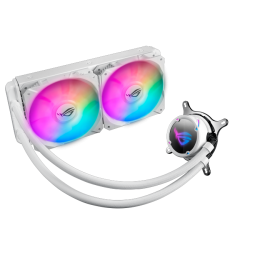 Водяное охлаждение CPU Asus ROG STRIX LC 240 RGB WHITE EDITION Liquid CPU Cooler, 2 x12cm