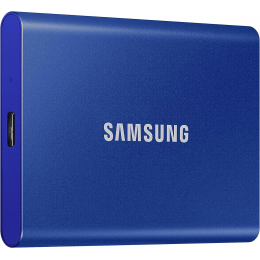 Внешний SSD 2000Gb Samsung T7 USB 3.2 Gen.2 (10 Гбит/c) AES 256 Синий, MU-PC2T0H/WW