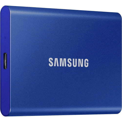 Внешний SSD 2000Gb Samsung T7 USB 3.2 Gen.2 (10 Гбит/c) AES 256 Синий, MU-PC2T0H/WW