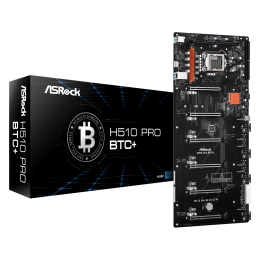 Материнская плата ASRock  H510 PRO BTC+ LGA1200 1xDDR4 1xSATA M.2 1xMining Port HDMI, 501x224 mm