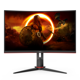 Монитор Игровой 27" AOC CQ27G2U/BK VA Curved 2560x1440 144Hz 1мс 250кд/м2 3000:1 2xHDMI 1xDP 4xUSB