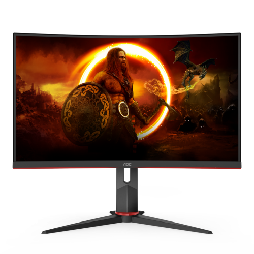 Монитор Игровой 27" AOC CQ27G2U/BK VA Curved 2560x1440 144Hz 1мс 250кд/м2 3000:1 2xHDMI 1xDP 4xUSB