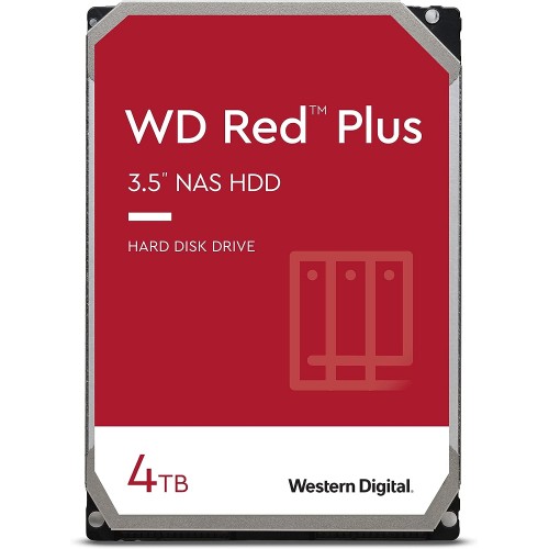 Жесткий диск для NAS систем HDD  4Tb Western Digital RED Plus SATA 6Gb/s 3.5" 256Mb 5400rpm WD40EFPX