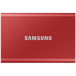 Внешний SSD 1000Gb Samsung T7 USB 3.2 Gen.2 (10 Гбит/c) AES 256, красный, MU-PC1T0R/WW