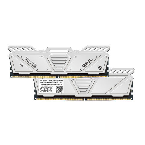 Оперативная память 32GB Kit (2x16GB) GEIL Polaris 5600Mhz DDR5 PC5-44800 GOW532GB5600C38ADC White