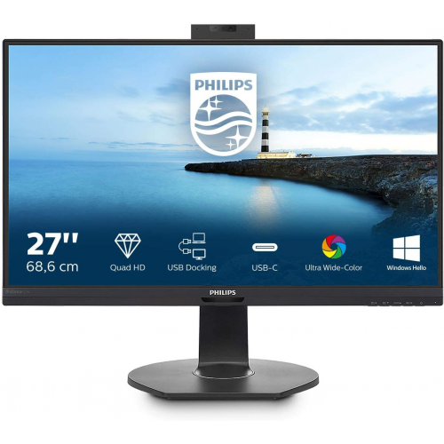 Монитор 27" PHILIPS 272B7QUBHEB/00 IPS W-LED QUAD HD 2560x1440 5мс 350кдм 1000:1 1xDP 2xHDMI 5xUSB