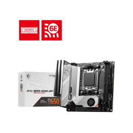 Материнская плата MSI MPG B650I EDGE WIFI AM5 B650 2xDDR5 4xSATA3 RAID 2xM.2 HDMI mITX