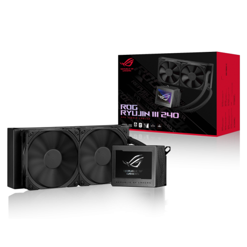 Водяное охлаждение CPU Asus ROG RYUJIN III 240 Liquid CPU Cooler, 2 x12cm, Black